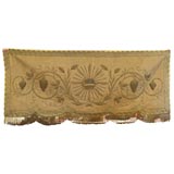 Antique French Silk and Boullion Ecclesiastic Valence