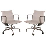 Set of Eight Charles Eames Aluminum Group Management Chairs
