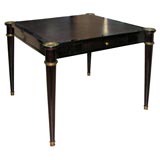 Cuban Mahogany Games Table with Bronze Sabots