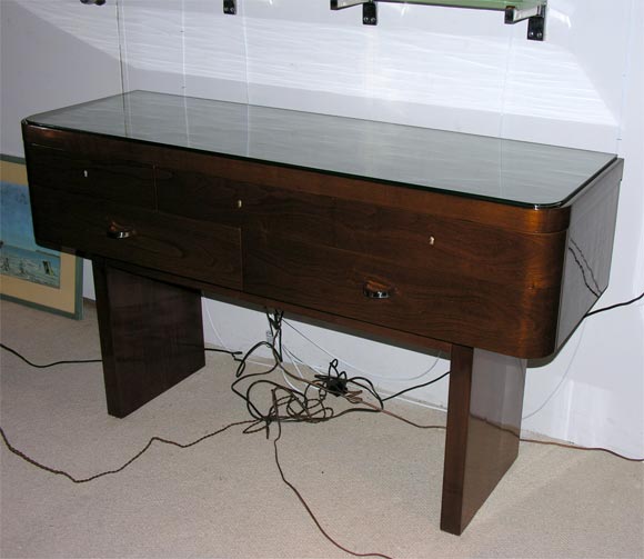 German Walnut Console by Professor Bruno Paul