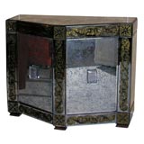 Two Door Mirrored Cabinet with Mirror by Marchand Glass Co.