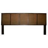 Walnut and Cane King Headboard att. Probber