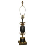 single bronze pineapple table lamp