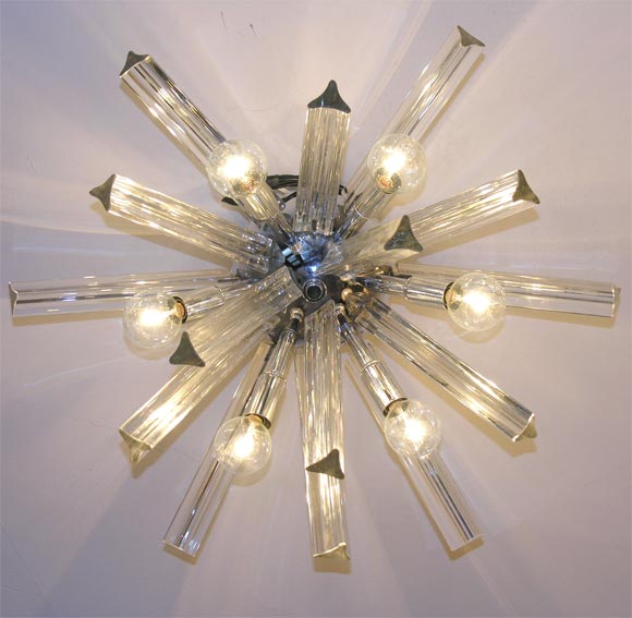 A Venetian Snow Flake Flush Mount / Sconce (3 avail.)