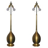 Pair of Fifties Gilded Table Lamps Pair of Fifties Gilded Table Lamps