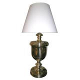 Pair of brass Stiffel table lamps.