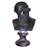 Neoclassical bronze bust