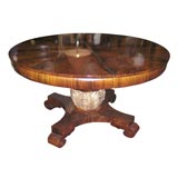 American  walnut pedestal dining table