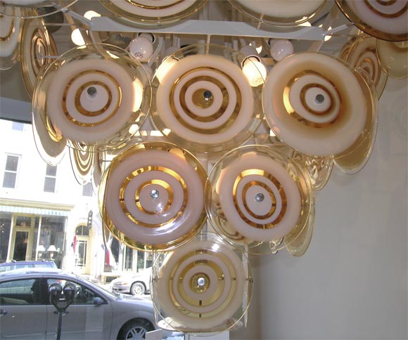 An Exceptional Grand Scaled Murano Glass Chandelier by Potenza 1