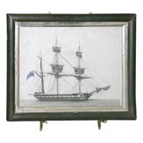 Pen and Ink Drawing of a Ship