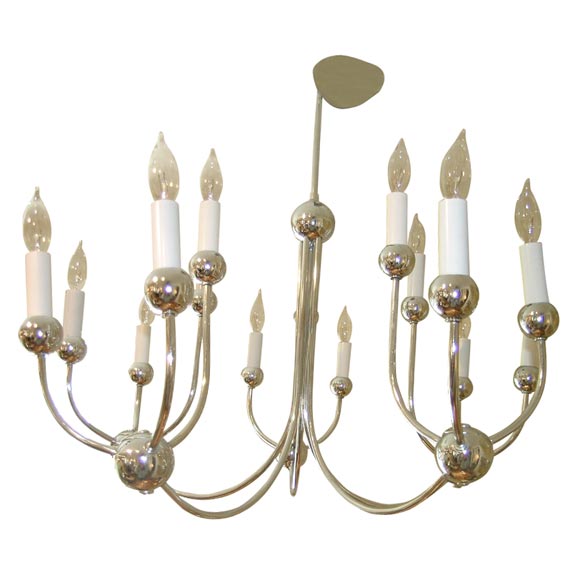 Chrome 15 Light Chandelier