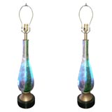 Pair of Venetian "Rainbow" Lamps