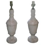 Pair of Alabaster Table Lamps