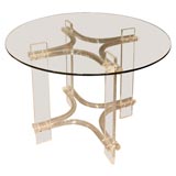 Lucite Round table Dining Set with four chairs