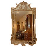 Grand Scale Mid 19th Century Napoleon III Giltwood Palace Mirror
