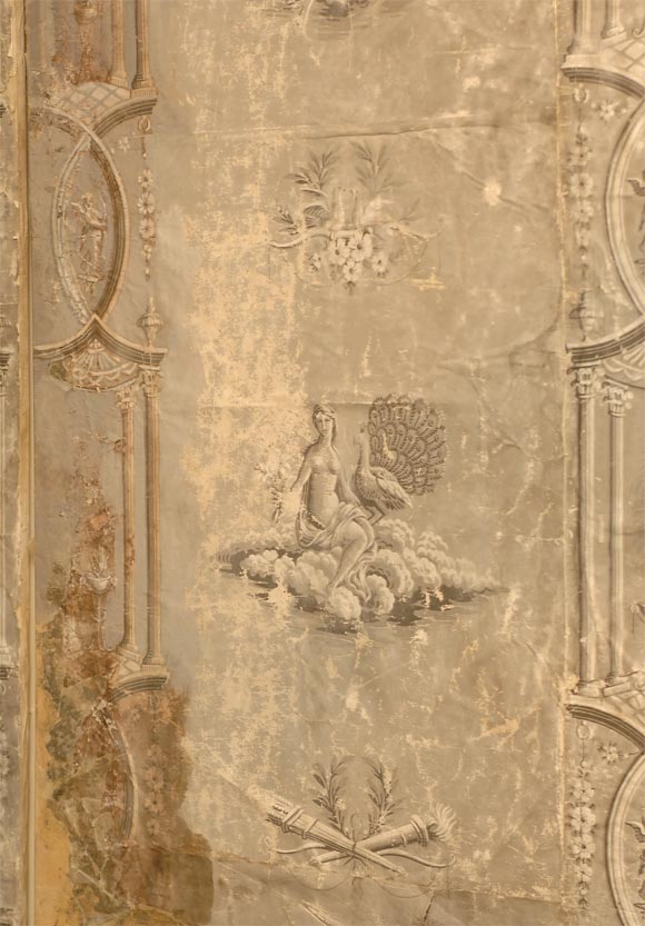 Pair of 19th Century French Wallpaper Panels 1