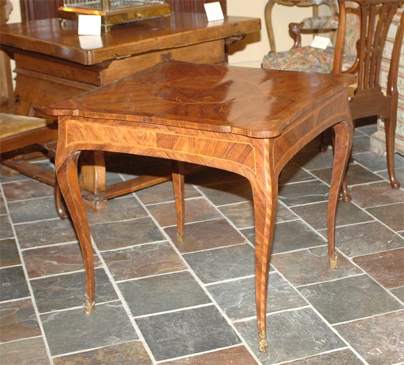 North Italian marquetry center table
