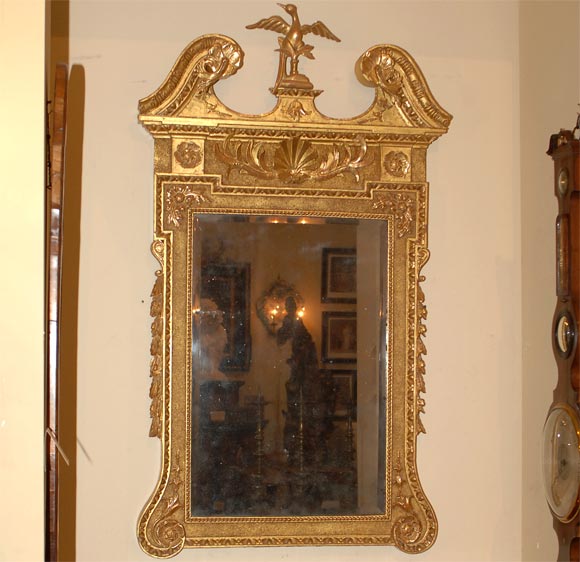 George II giltwood mirror