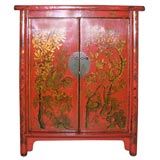 Antique Golden Painted Ningbo Scholar Cabinet