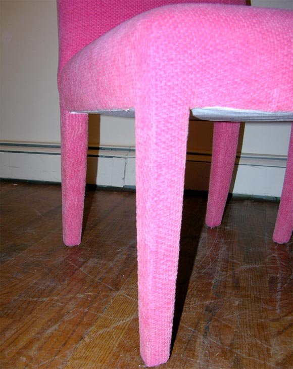 hot pink dining room chairs