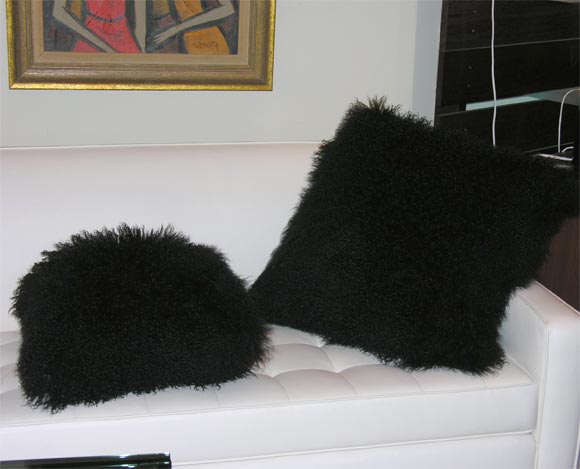 Contemporary Pillow, Mongolian Fur