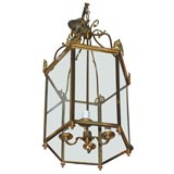 Very fine bronze hall lantern