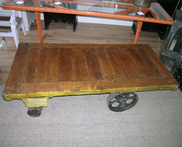 Nabisco Factory Industrial Cart / Coffee Table