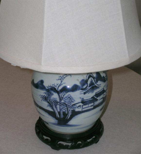Chinese Canton Ginger Jar Lamps