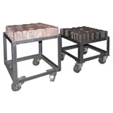 1920's Blacksmith's Tables's on Rolling Stands