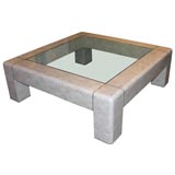 "Heavy Parsons Style" Coffee Table by Karl Springer