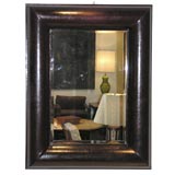 Large Mirror with Frame Covered in Python by Karl Springer