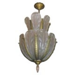 French Art Deco Chandelier 7