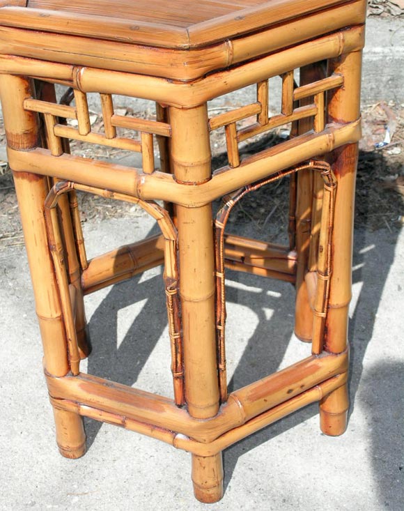 Country Bamboo Stool