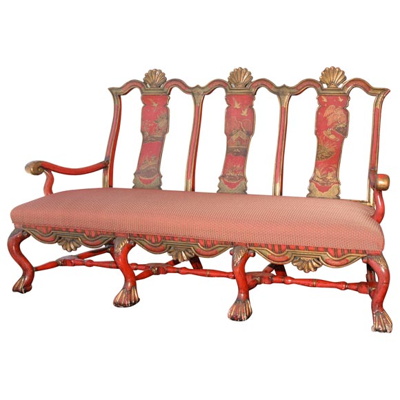 George V Sofa with Chinoiserie