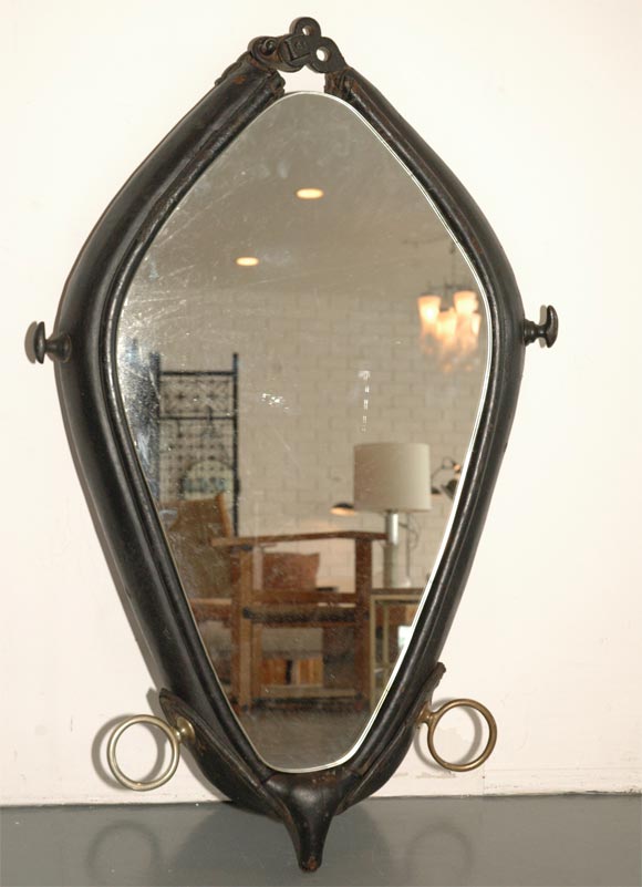 Equestrian Mirror in the style of  Jacques Adnet