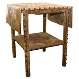 C.1800 French Velvet And Needlepoint Table