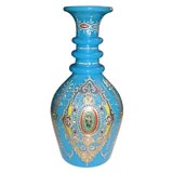 Italian Painted Opaline Vase