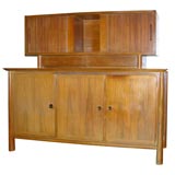 Teak Two-Tiered Buffet Console
