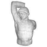 Plaster Torso of a Greek Warrior