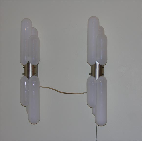 High Design 70's Murano Wall Lamps