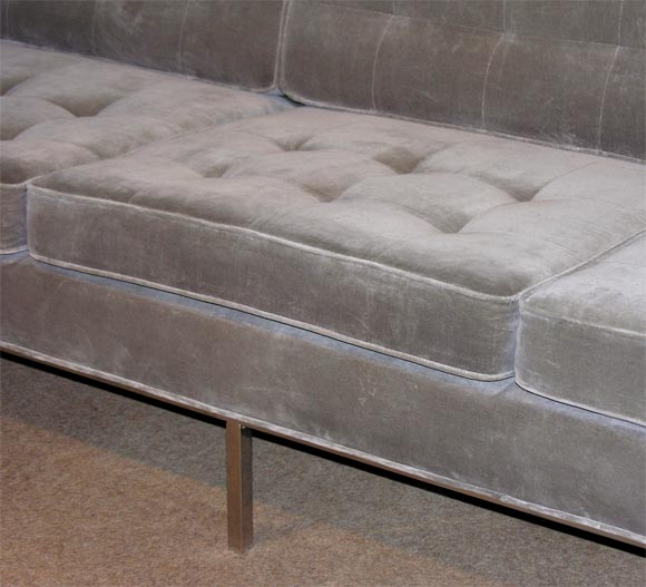 American 3 Seater Armless Sofa designed by Florence Knoll