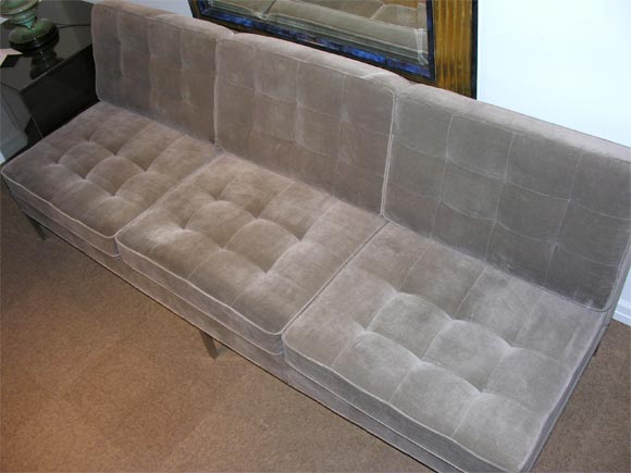 Mid-20th Century 3 Seater Armless Sofa designed by Florence Knoll
