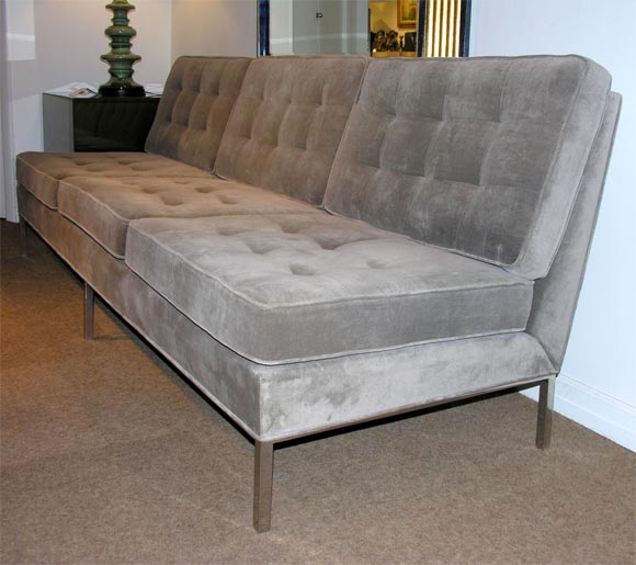 3 Seater Armless Sofa designed by Florence Knoll 1