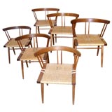 George Nakashima Grass Seated Chairs