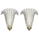 Pair of Murano Glass Sconces