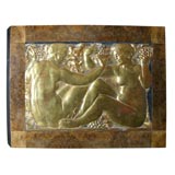 1920
s French Art Deco Gilt 
Wood Wall Sculpture