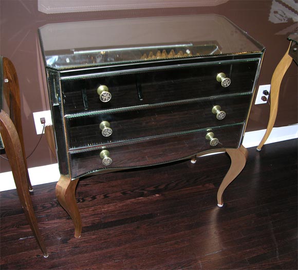 3 drawer dresser with gold legs