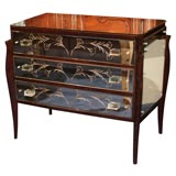 French Art Deco Mirrored Commode