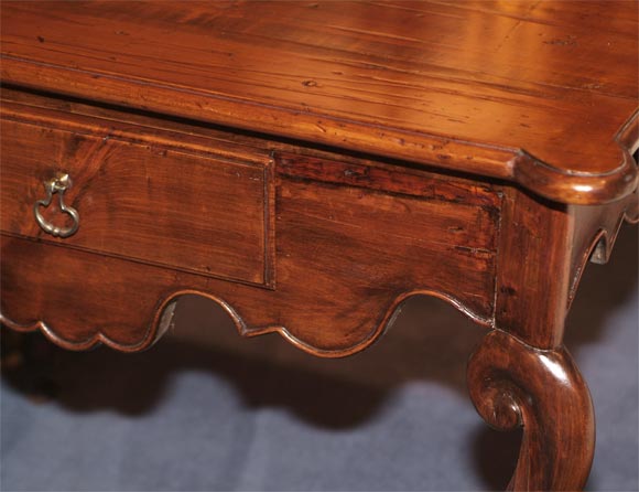 18th Century and Earlier 18th C. Louis XV Provincial Chestnut Writing Table