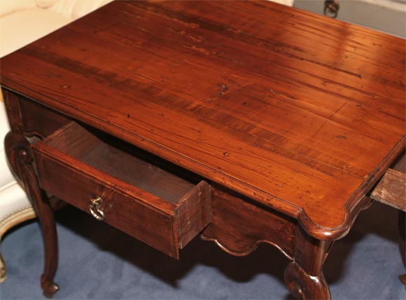 18th C. Louis XV Provincial Chestnut Writing Table 2